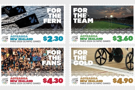 Bưu chính New Zealand phát hành tem về Thế vận hội Olympic Paris 2024