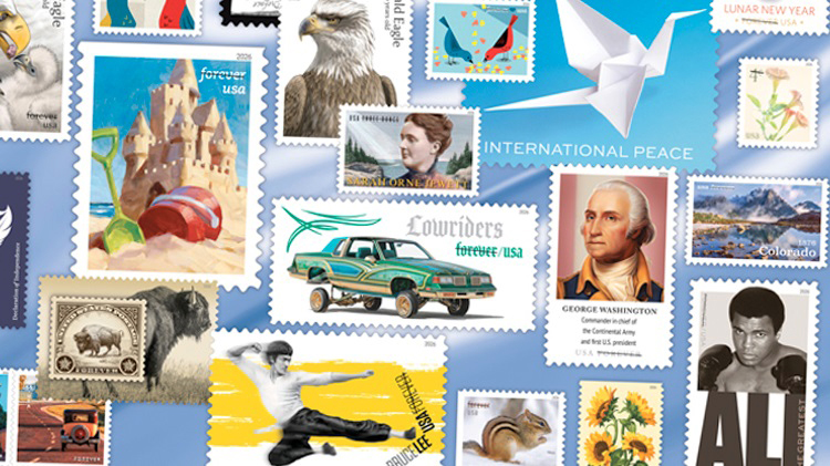 Bưu chính Mỹ công bố chương trình phát hành tem năm 2026