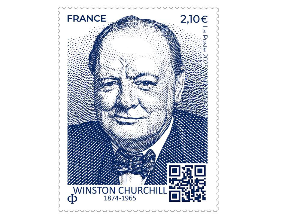 Bưu chính Pháp phát hành tem về cựu Thủ tướng Anh Winston Churchill sử dụng công nghệ AI có khả năng trò chuyện