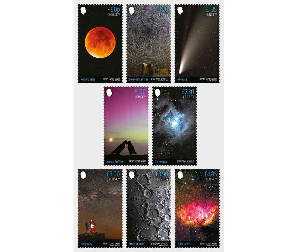 Khám phá những kỳ quan vũ trụ qua bộ tem của Bưu chính Jersey