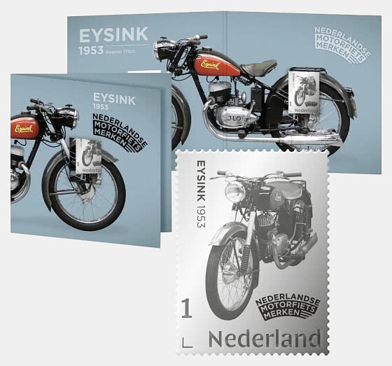 Bưu chính Hà Lan phát hành các bộ tem về hệ thực vật đảo Sint Eustatius và xe máy Eysink 1953