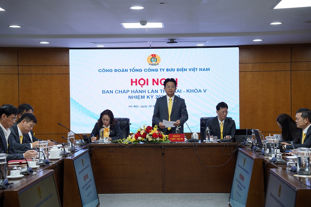 Hội nghị Ban Chấp hành Công đoàn Tổng công ty Bưu điện Việt Nam lần thứ II khóa V: Định hướng phối hợp triển khai nhiệm vụ trong giai đoạn mới