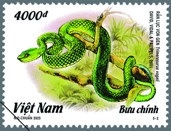 Hình ảnh rắn trên tem bưu chính Việt Nam