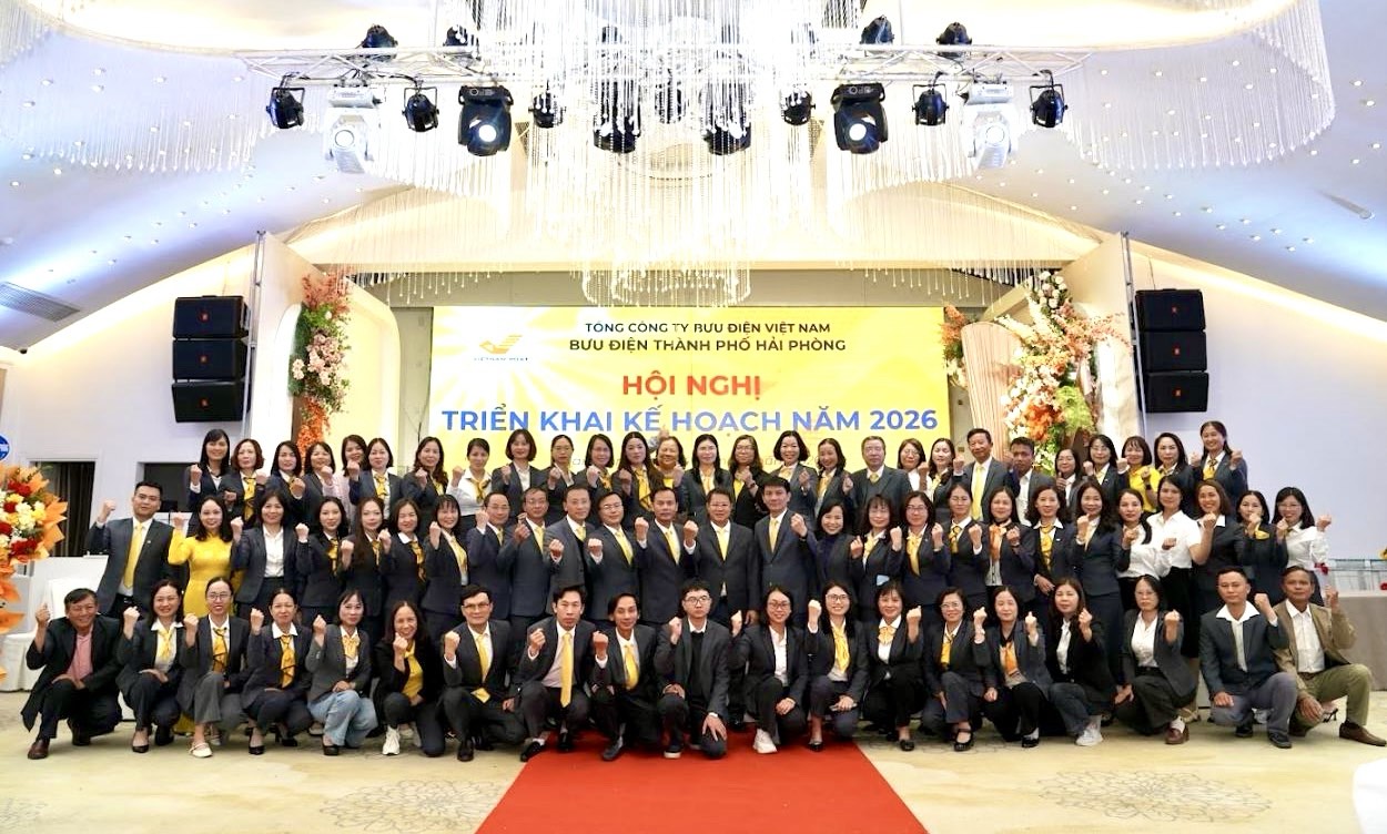 Bưu điện thành phố Hải Phòng bước vào năm 2026 với quyết tâm đổi mới quản trị, tổ chức lại lực lượng và phát triển bền vững