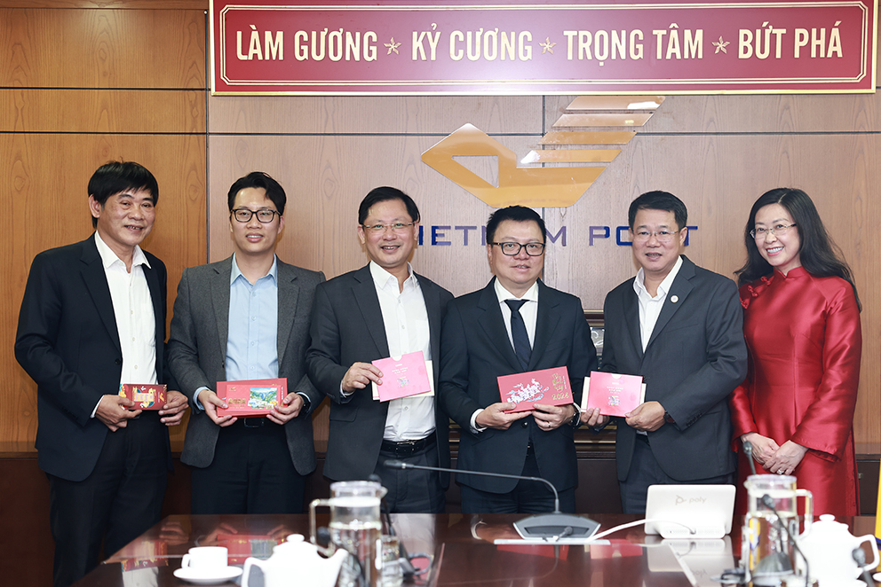 Lãnh đạo Báo Nhân Dân thăm, chúc Tết Tổng công ty Bưu điện Việt Nam: Đồng hành lan tỏa giá trị chính thống trong kỷ nguyên chuyển đổi số