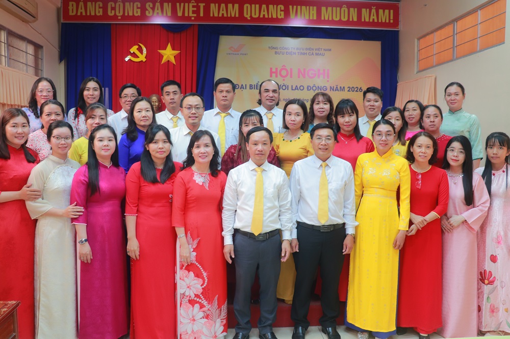 Bưu điện tỉnh Cà Mau tổ chức thành công Hội nghị Đại biểu Người lao động năm 2026