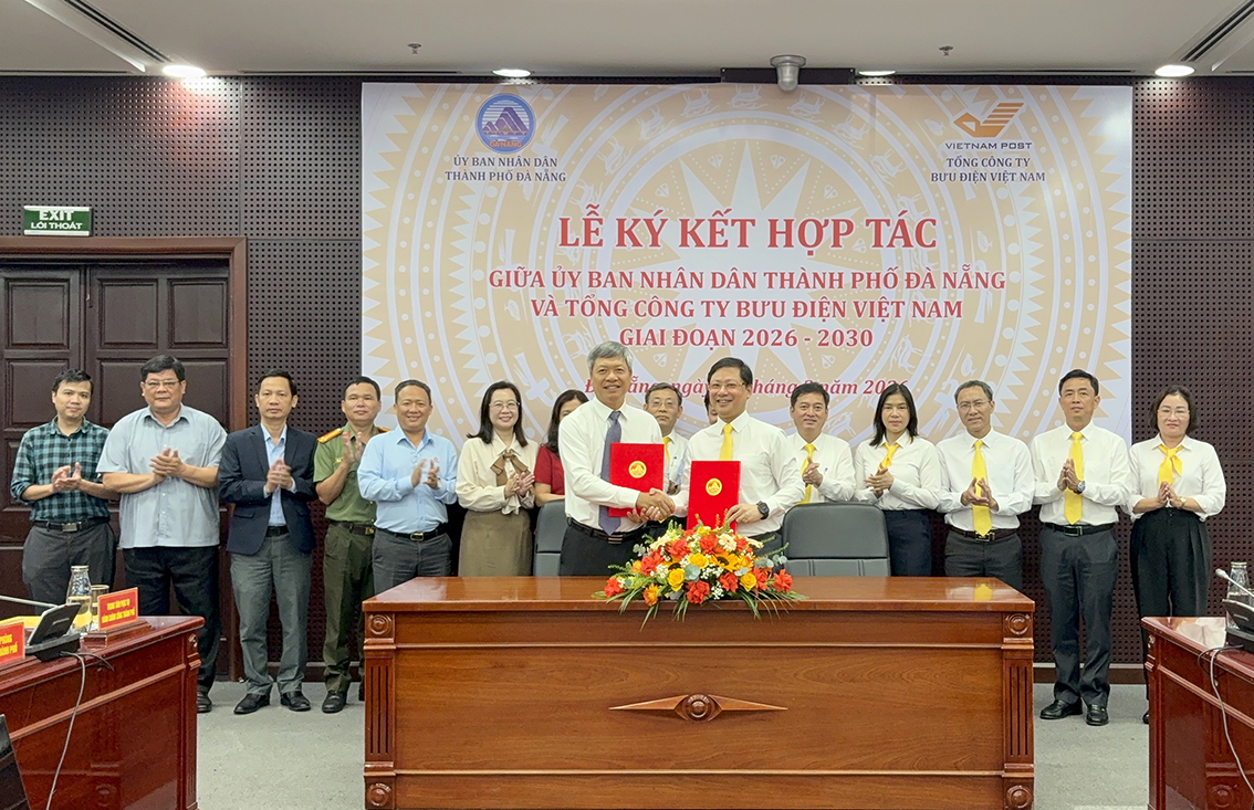 Bưu điện Việt Nam ký kết thoả thuận hợp tác cùng UBND TP Đà Nẵng trong triển khai cung ứng dịch vụ hành chính công