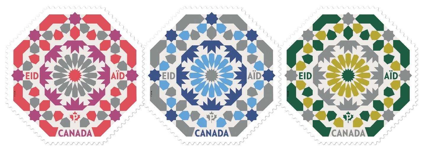 Bưu chính Canada phát hành tem kỷ niệm lễ hội Eid al-Fitr và Eid al-Adha