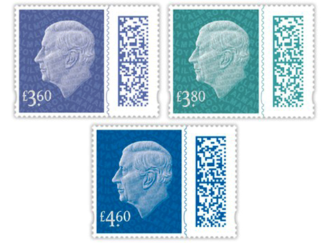 Bưu chính Hoàng gia Anh phát hành tem với mức cước phí mới