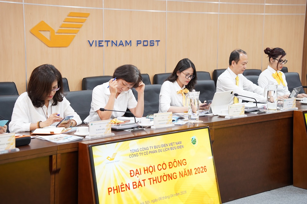 Công ty CP Du lịch Bưu điện tổ chức Đại hội cổ đông bất thường năm 2026