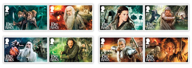 Bưu chính Hoàng gia Anh phát hành tem về bộ phim “Chúa tể những chiếc nhẫn”