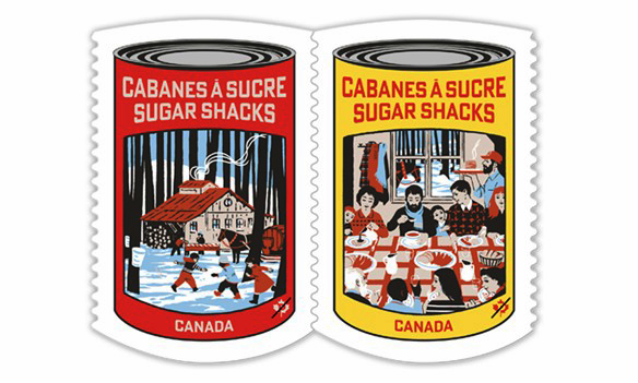 Bưu chính Canada phát hành bộ tem tôn vinh truyền thống mùa xuân ngọt ngào của Quebec