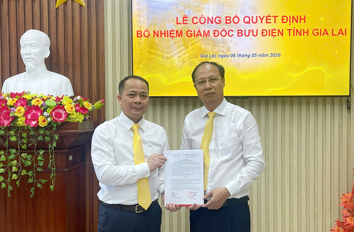 Ông Nguyễn Cường giữ chức vụ Giám đốc Bưu điện tỉnh Gia Lai