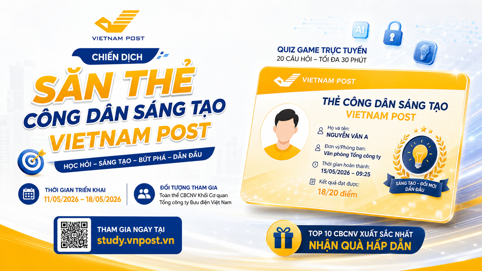 Phát động chiến dịch “Săn Thẻ Công dân Sáng tạo Vietnam Post”