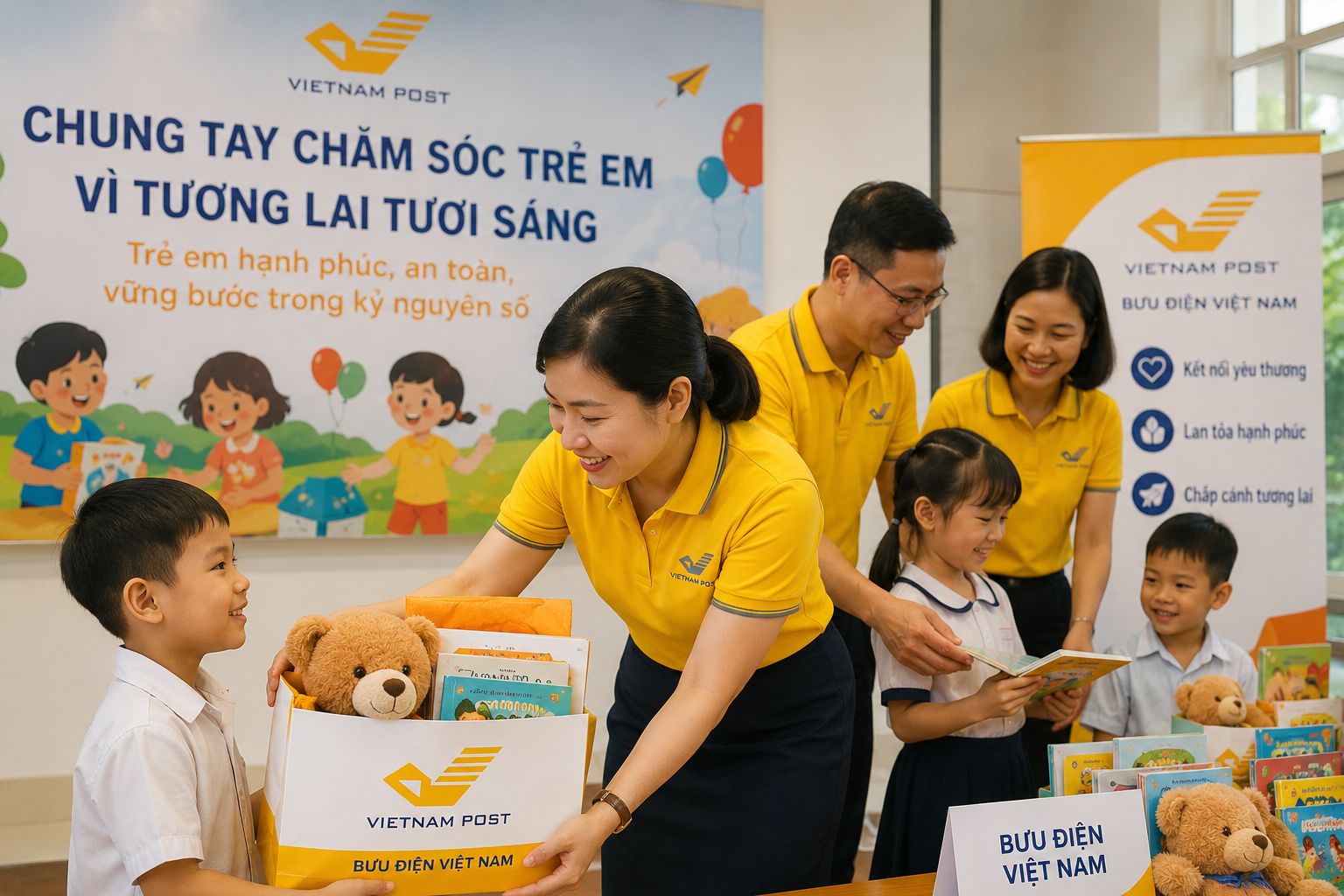 Công đoàn Bưu điện Việt Nam lan tỏa thông điệp “Trẻ em hạnh phúc, an toàn, vững bước trong kỷ nguyên số”