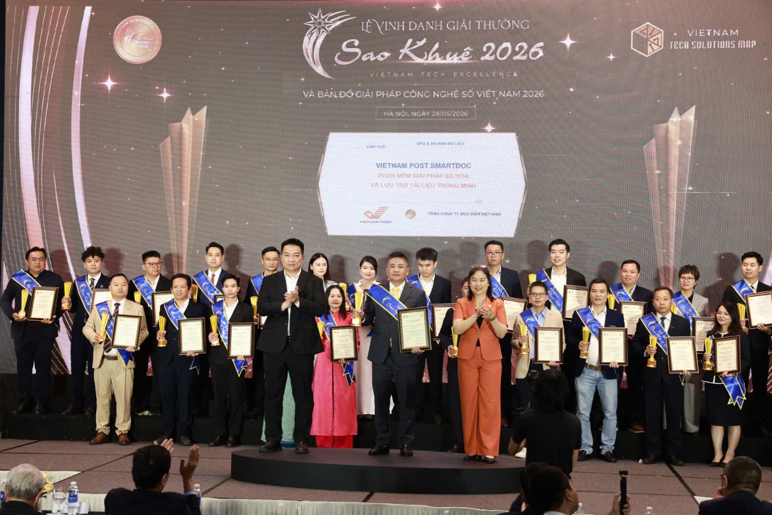 Bưu điện Việt Nam nhận giải thưởng Sao Khuê 2026 với giải pháp số hóa và lưu trữ tài liệu thông minh