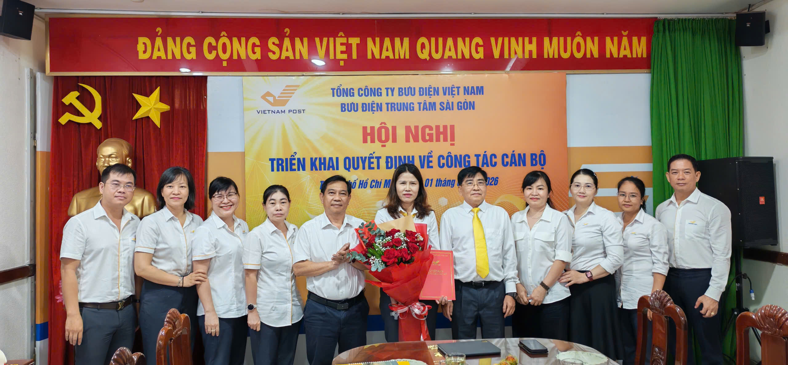 Bưu điện Việt Nam công bố quyết định bổ nhiệm cán bộ tại Bưu điện Trung tâm Sài Gòn