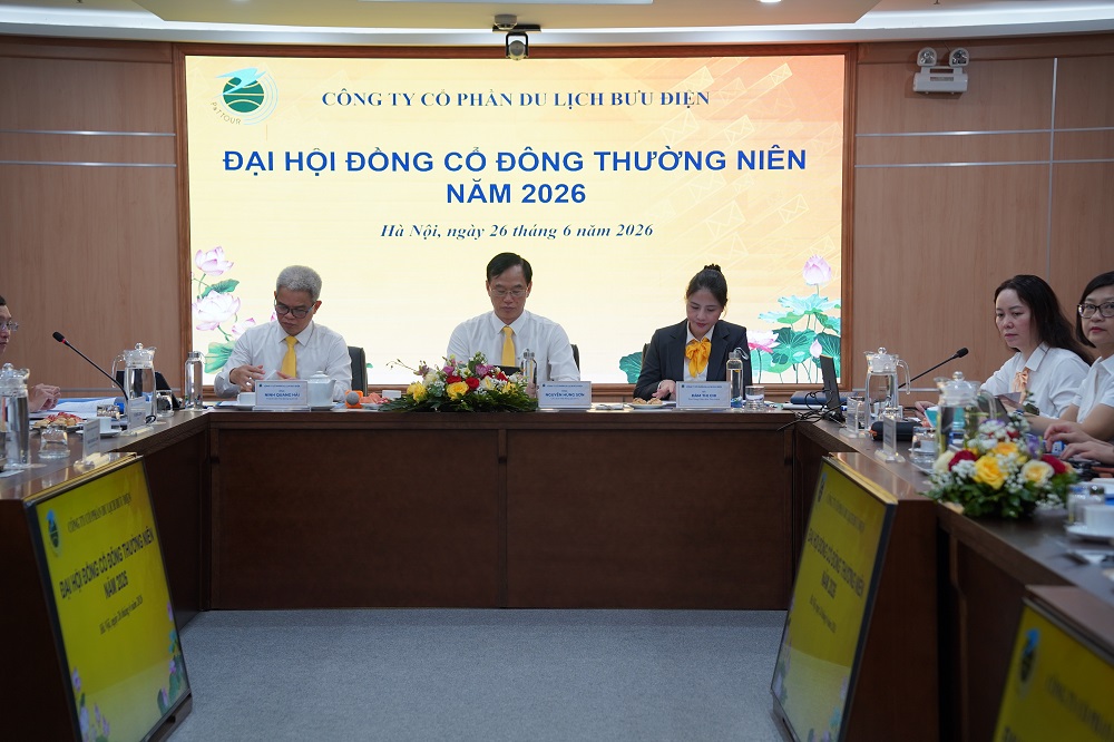 Công ty Cổ phần Du lịch Bưu điện tổ chức thành công Đại hội đồng cổ đông thường niên năm 2026