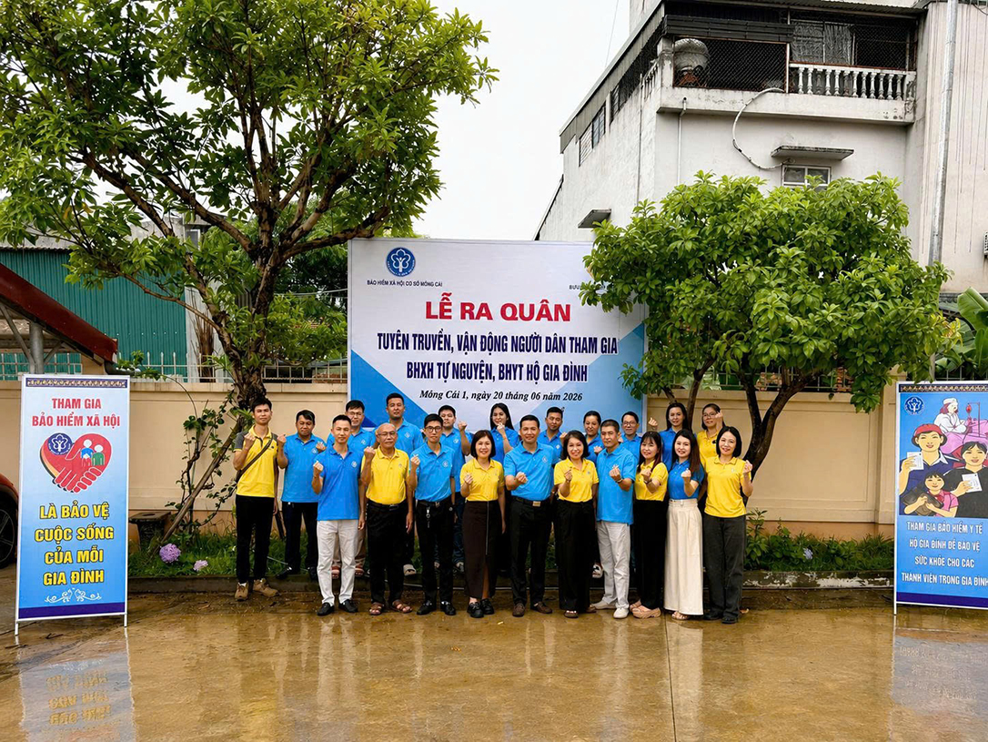 Móng Cái: Ra quân tuyên truyền, vận động người dân tham gia bảo hiểm xã hội (BHXH) tự nguyện, bảo hiểm y tế (BHYT) hộ gia đình