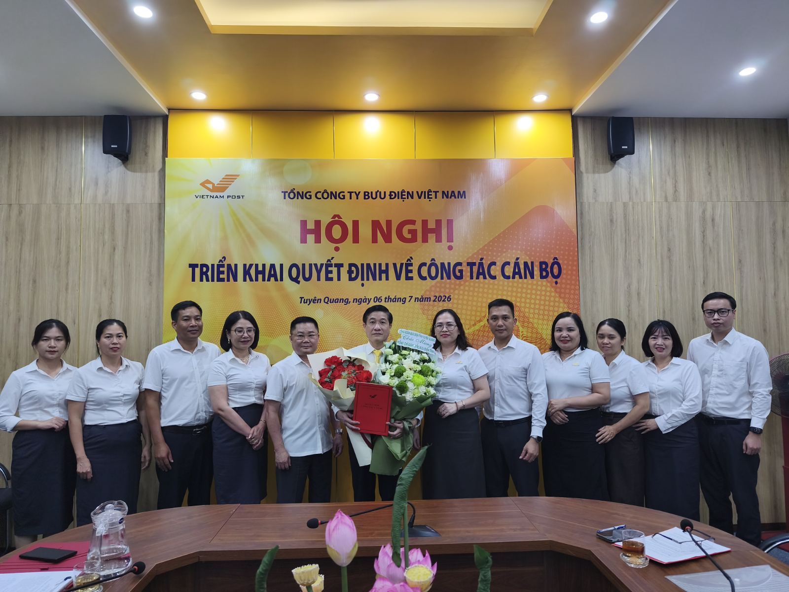 Bưu điện Việt Nam công bố quyết định bổ nhiệm cán bộ tại Bưu điện tỉnh Tuyên Quang