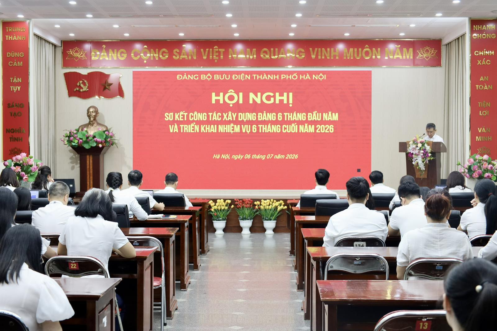 Bưu điện Hà Nội sơ kết công tác Đảng 6 tháng đầu năm, triển khai nhiệm vụ 6 tháng cuối năm 2026