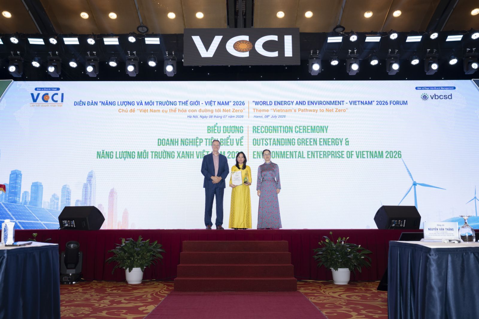 Bưu điện Việt Nam được vinh danh Doanh nghiệp tiêu biểu về năng lượng môi trường xanh Việt Nam 2026