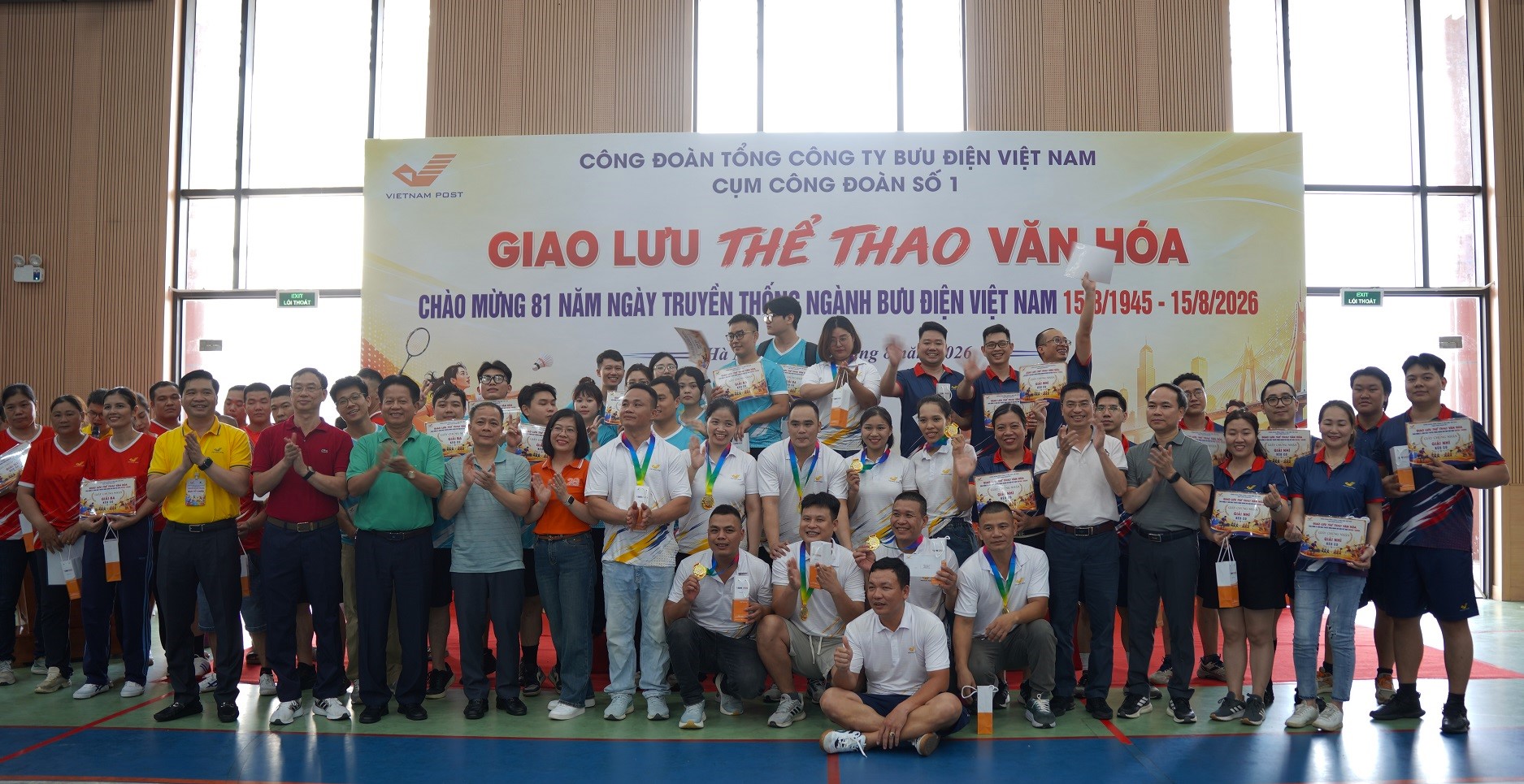 Đoàn viên Công đoàn sôi nổi giao lưu văn hóa, thể thao chào mừng kỷ niệm 81 năm thành lập Ngành Bưu điện