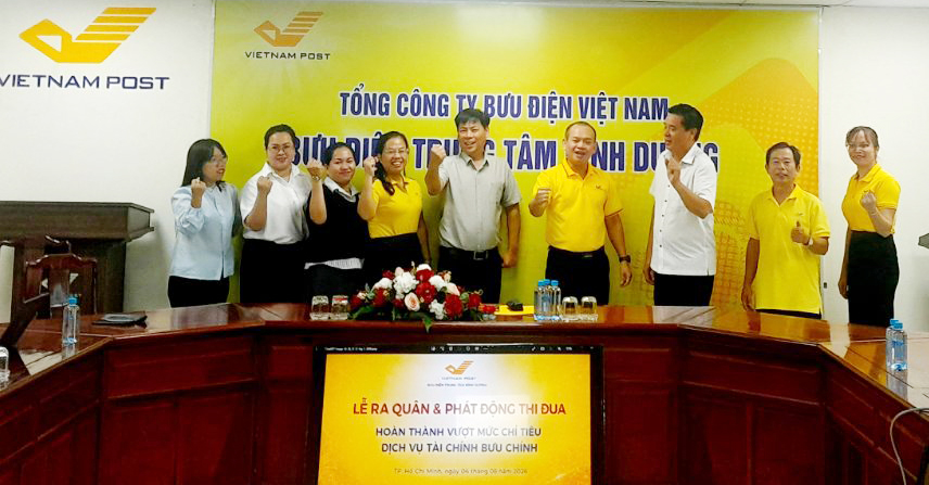 Bưu điện Trung tâm Bình Dương ra quân phát triển dịch vụ Tài chính Bưu chính