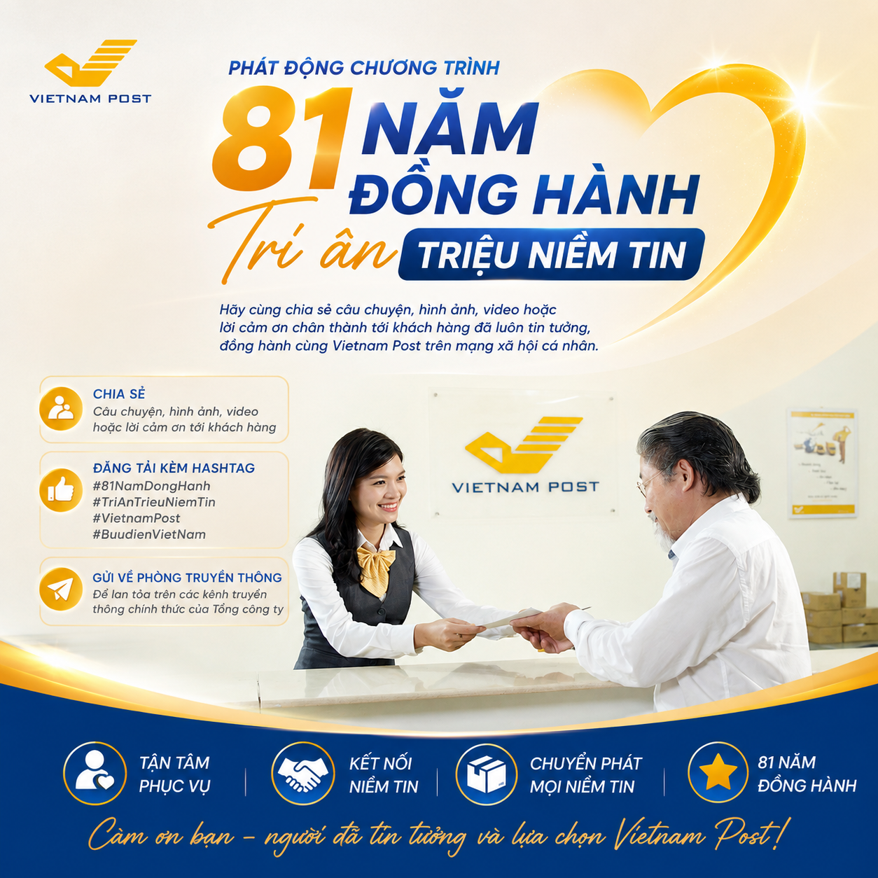 Phát động Chương trình “81 năm đồng hành – Tri ân triệu niềm tin”