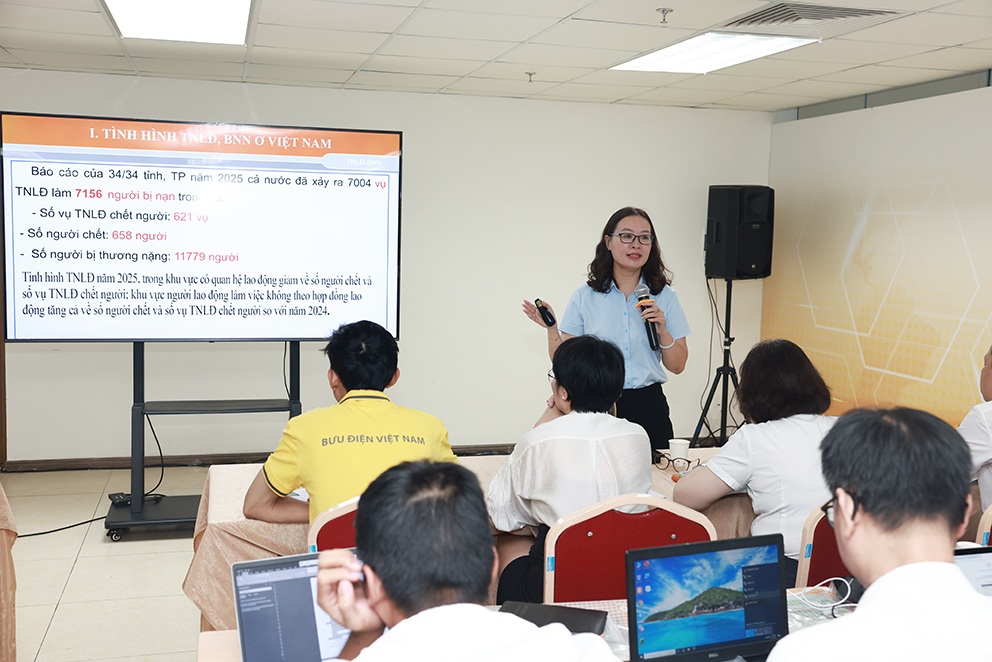 Bưu điện Việt Nam tổ chức chương trình huấn luyện, cập nhật kiến thức cho người huấn luyện an toàn, vệ sinh lao động