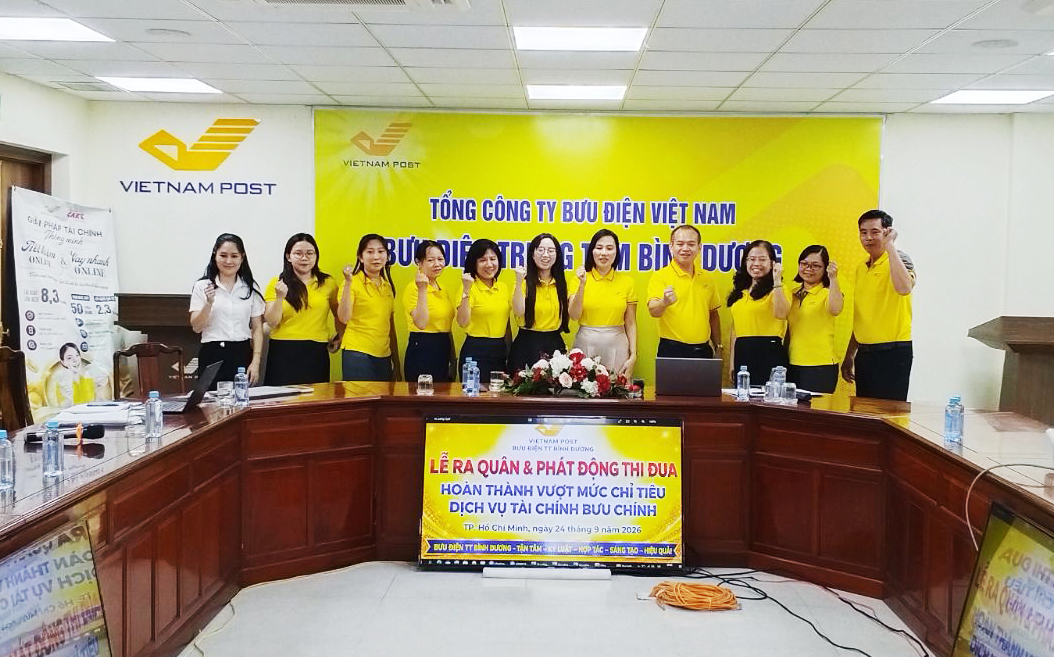 Bưu điện Trung tâm Bình Dương ra quân phát triển sản phẩm Tài chính bưu chính
