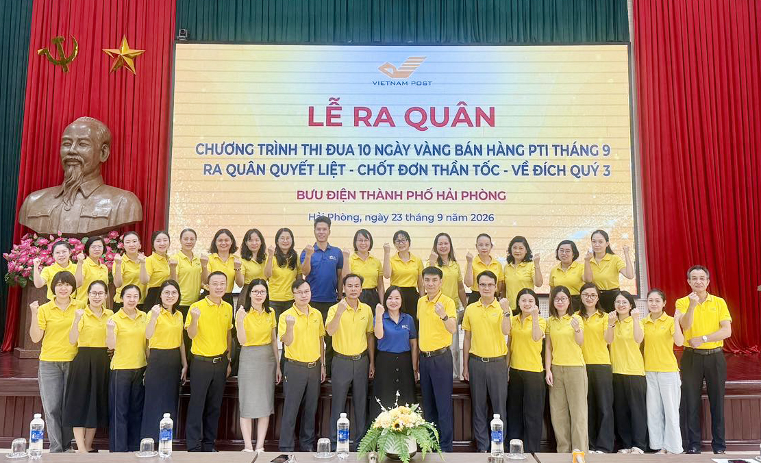 Bưu điện thành phố Hải Phòng ra quân “10 ngày vàng bán hàng PTI”