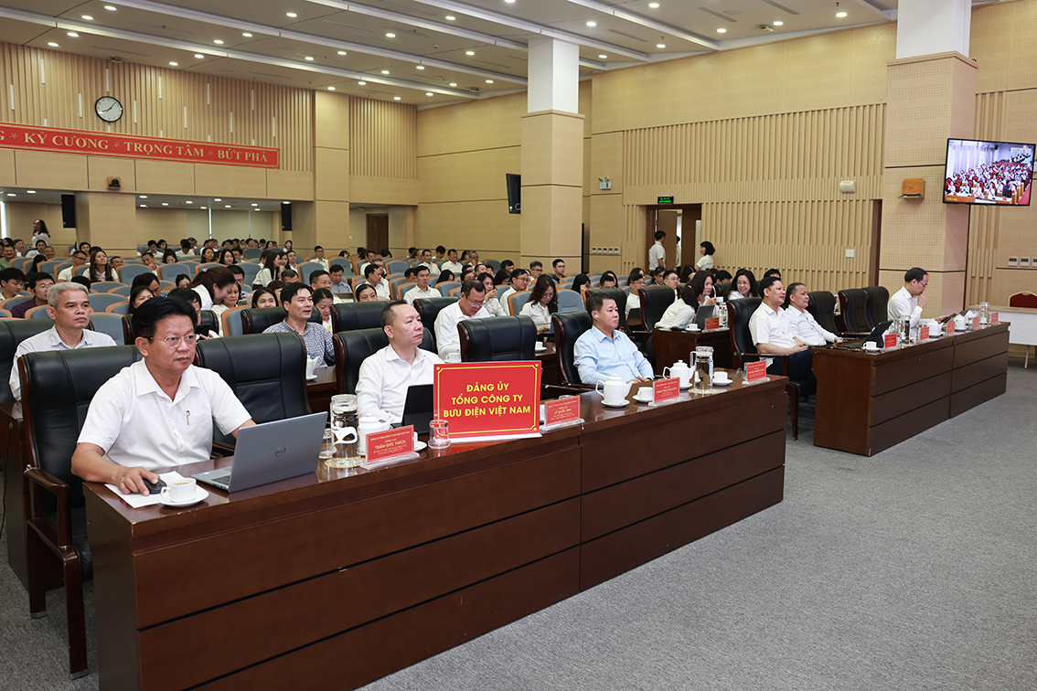 Đảng bộ Tổng công ty Bưu điện Việt Nam tham gia Hội nghị toàn quốc quán triệt các Nghị quyết Hội nghị lần thứ tư Ban Chấp hành Trung ương Đảng khóa XIV