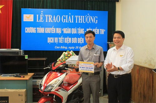 Bưu điện tỉnh Cao Bằng: Trao giải thưởng “Ngàn quà tặng – một niềm tin”