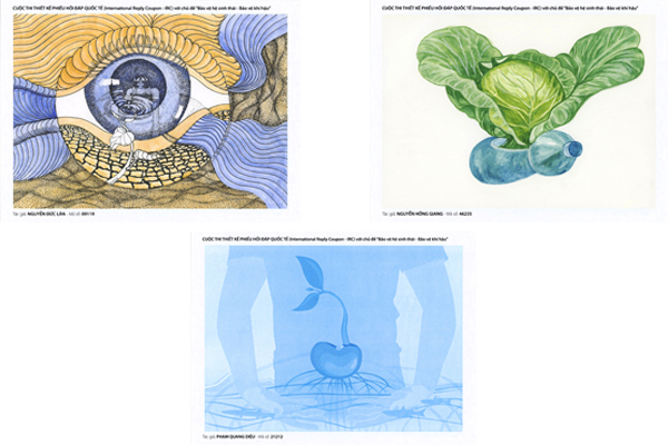 2 highest score artworks win Second Prize of International Reply Coupon (IRC) Design Competition