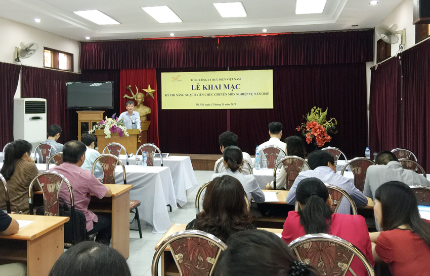 Bưu điện Việt Nam tổ chức thi nâng ngạch viên chức chuyên môn nghiệp vụ năm 2015