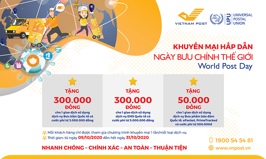 Vietnam Post launches special promotion for international letter post and parcel post services