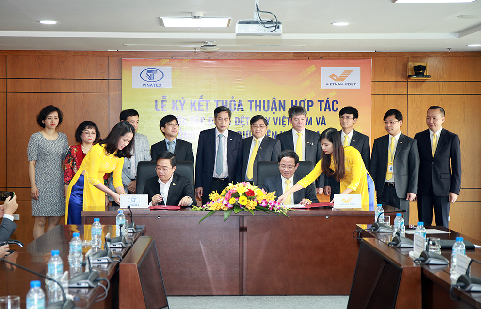 Bưu điện Việt Nam ký kết hợp tác với Dệt May Việt Nam