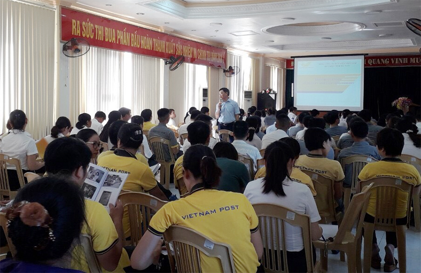 Bưu điện tỉnh Hà Nam tổ chức huấn luyện ATVSLĐ năm 2019