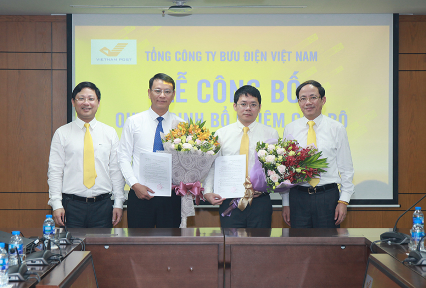 Bổ nhiệm cán bộ Ban Dịch vụ Bưu chính và Ban Kế hoạch Đầu tư