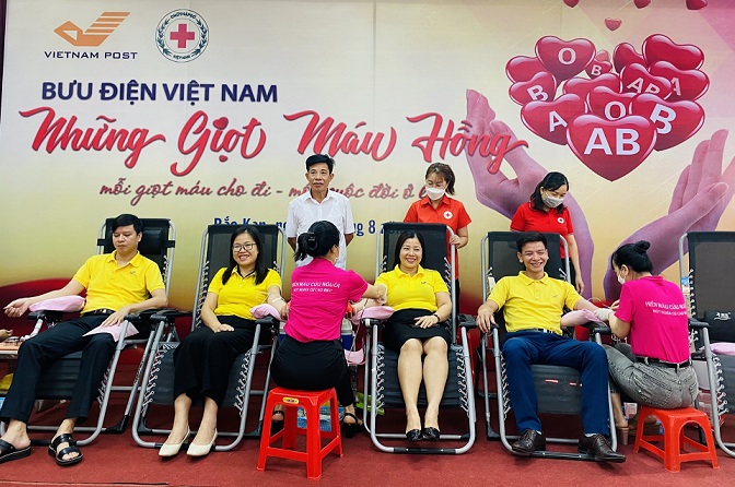 Bưu điện tỉnh Bắc Kạn tổ chức hiến máu tình nguyện năm 2022