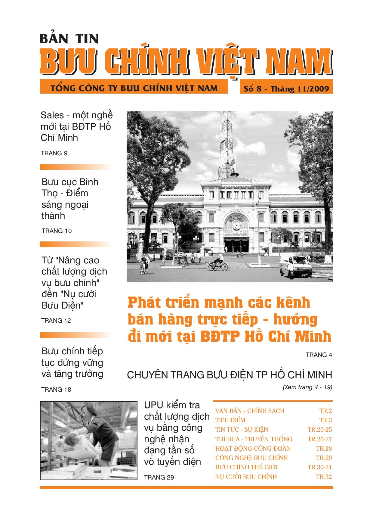 Bản tin bưu chính số 8