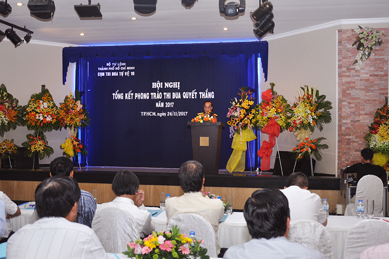 Cụm thi đua Tự vệ 10 tổng kết phong trào thi đua quyết thắng năm 2017