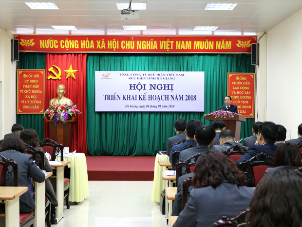 Bưu điện tỉnh Hà Giang tổ chức hội nghị triển khai kế hoạch năm 2018