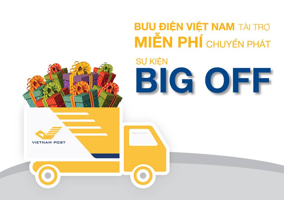 Bưu điện Việt Nam: Đơn vị duy nhất chuyển phát miễn phí tại sự kiện Big Off