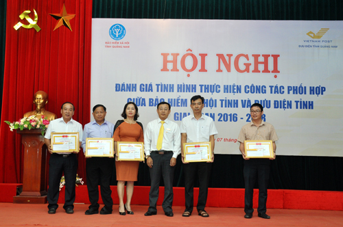 Hội nghị đánh giá công tác phối hợp Bảo hiểm Xã hội – Bưu điện tỉnh Quảng Nam giai đoạn 2016-2018