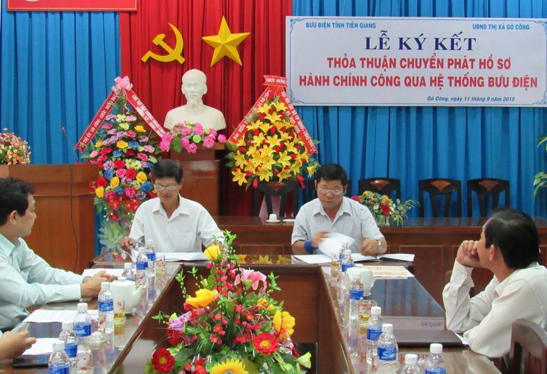 Bưu điện Tiền Giang: Chuyển phát hồ sơ hành chính công tại Thị xã Gò Công