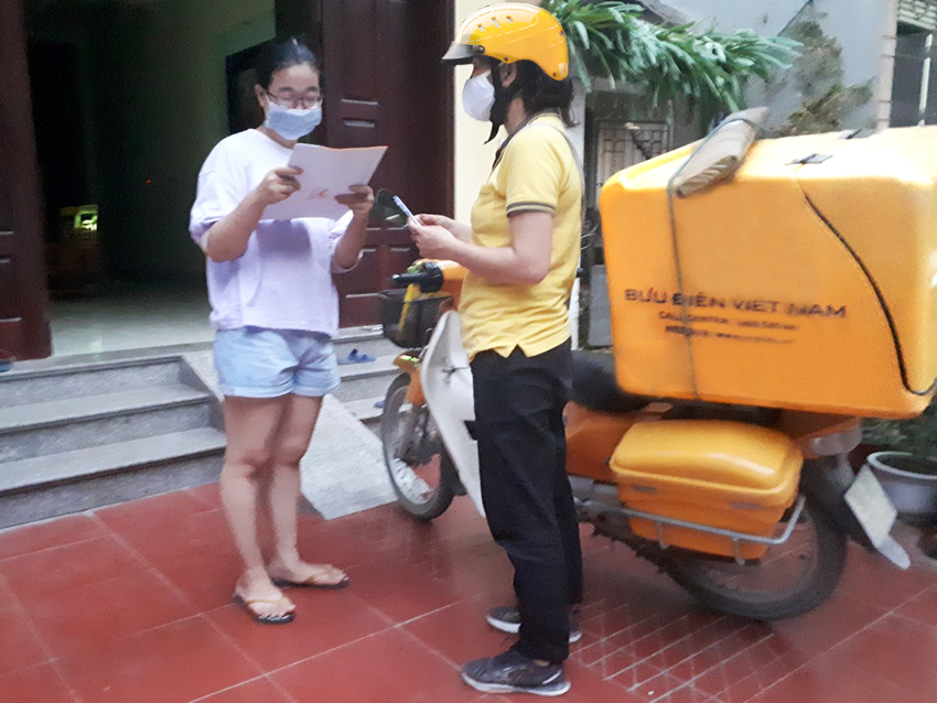 151 bộ hồ sơ học sinh được chuyển phát thành công qua Bưu điện tỉnh Hà Nam