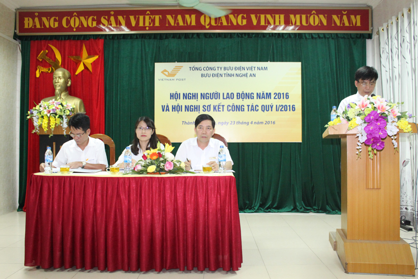Bưu điện tỉnh Nghệ An tổ chức Hội nghị người lao động năm 2016