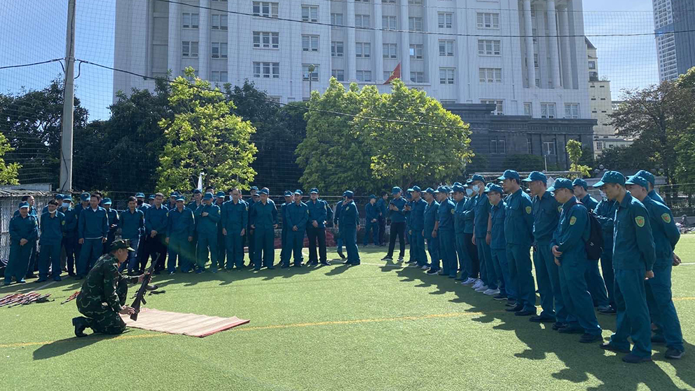 Khối cơ quan Tổng công ty Bưu điện Việt Nam - Nâng cao chất lượng dân quân tự vệ